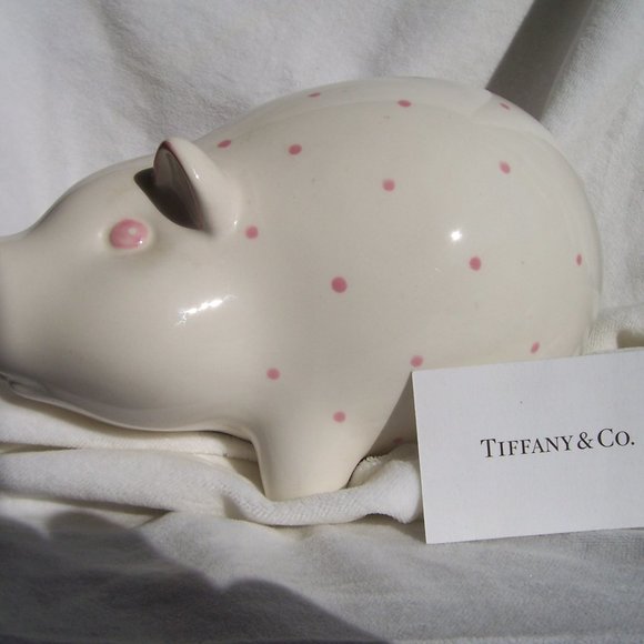 Tiffany & Co. Other Tiffany Co Ceramic Polka Dot Piggy Bank Poshmark